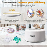 LET'S RESIN Curing Machine for Resin, 3 Hours Auto Curing Resin Dryer One-Button Setting with Large Tray, No Deformation Quick Curing Resin Supplies LET'S RESIN