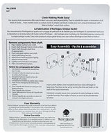 Walnut Hollow 3 Piece Clock Kit for 3/8-inch Surfaces, Use to Repair or Design your Own Clock Walnut Hollow