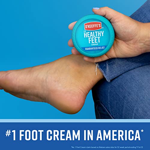 O'Keeffe's Working Hands Hand Cream, 3.4 Ounce Jar and Healthy Feet Foot Cream, 3.2 Ounce Jar O'Keeffe's