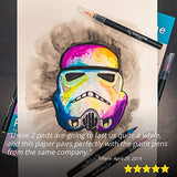 GenCrafts Watercolor Paper Pad 2 Pack - A4 8.3x11.7" - 60 Sheets Total (140lb/ 300gsm) - Cold Press Acid Free Art Sketchbook Pad for Painting & GenCrafts