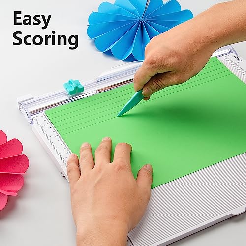 Ecraft Paper Trimmer Scoring Board: 12 x12 inch Craft Paper Cutter - Folding & Scorer for Cover of Book & Gift Box and Photo etc ecraft