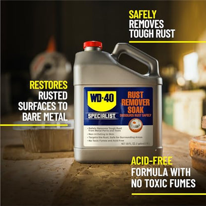 WD-40 Specialist Rust Remover Soak, One Gallon - WoodArtSupply