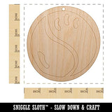 Tennis Ball Cute Unfinished Craft Wood Holiday Christmas Tree DIY Pre-Drilled Ornament Sniggle Sloth