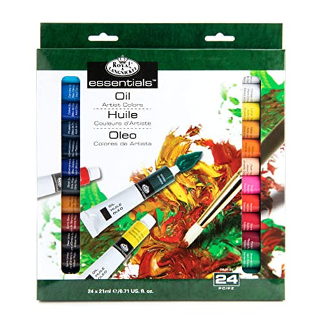Royal & Langnickel Oil Color Artist Tube Paint, 21ml, 24-Pack Royal & Langnickel