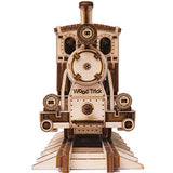 Wood Trick Train 3D Wooden Puzzle for Adults and Kids to Build - 6x4″ - Locomotive Model Kit for Adults and Kids Wood Trick