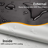 Dalema Wire Rack Cover,Heavy Duty 600D Dustproof Waterproof Shelf Cover,Storage Shelving Covers for Wire Shelves 5-Tier,Cover for 36" W x 18" D x 72" Dalema