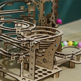 bennama 3D Wooden Puzzles Marble Run Set - Time Traveler Mechanical Model Kits with Motor, Brainteaser and Puzzle for Christmas/Birthday,Gifts for bennama