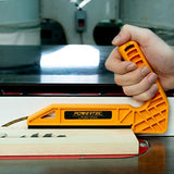 POWERTEC 71510 Deluxe Straight Handle & Long Push Block, L & Magnetic Push Stick Set for Router Tables, Band Saws & Jointers, Dual Ergonomic Handles POWERTEC
