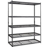 VEVOR Storage Shelving Unit, 5-Tier Adjustable, 2000 lbs Capacity, Heavy Duty Garage Shelves Metal Organizer Wire Rack, Black, 60" L x 24" W x 78" H VEVOR