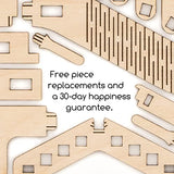 Intrism Mini - 3D Puzzle & Wooden Marble Maze for Kids & Adults, Ages 12+, Labyrinth Gravity Maze Game - Brain Teaser Gift, 6" Maze Cube Puzzle Box Intrism