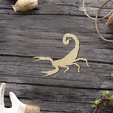 Scorpion Wood Craft Unfinished Wooden Cutout Art DIY Wood Signs Inspirational Wall Plaque Rustic Wall Art Decor for Home Front Door Entryway Porch Arupkeer