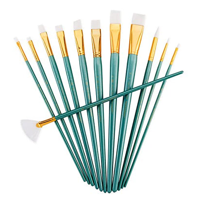 Royal Brush Manufacturing Royal and Langnickel Zip N' Close Brush Set, White Taklon - WoodArtSupply