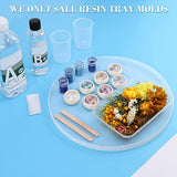 Resin Tray Molds, Round Rolling Tray Molds, Silicone Tray Molds, 11.8 Inch Rolling Tray Molds for Epoxy Resin, Resin Casting, DIY Jewelry Holder, EKDJKK