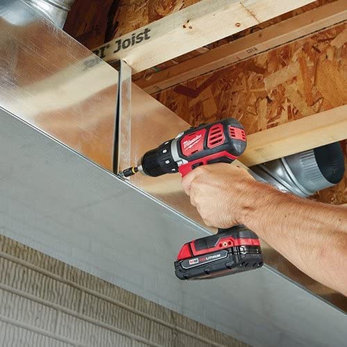 Milwaukee M18 18V Lithium-Ion 1/2 Inch Cordless Drill Driver Compact Kit 2606-21CT Milwaukee
