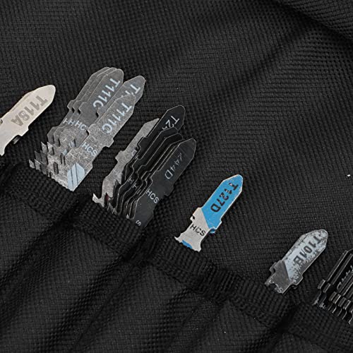 48Pcs Jigsaw Blade Set Assorted T Shank Jig Saw Blades High Speed Steel Reciprocating Sabre Saw Cutting Tool for Wood Plastic Metal with Storage Bag Garosa
