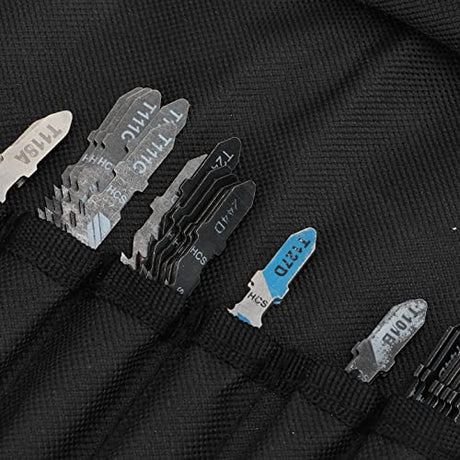 48Pcs Jigsaw Blade Set Assorted T Shank Jig Saw Blades High Speed Steel Reciprocating Sabre Saw Cutting Tool for Wood Plastic Metal with Storage Bag Garosa
