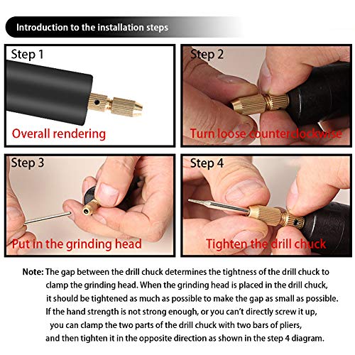 Micro Handheld Drill Bits, 0.7-1.2mm Crystal Epoxy For Resin Jewelry Making Mini Electric Drill Set DIY ABS - WoodArtSupply