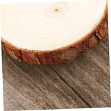 EXCEART 5pcs Wood Cutout Ornament Wood Ornament Wood Slices for Wedding Unfinished Wood Kit Circles Crafts Wedding Centerpiece Wood Shapes Pole Wrap EXCEART