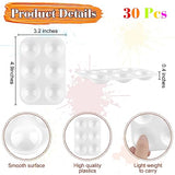 White Art Paint Tray Palette 6 Well Rectangular Watercolor Palette Paint Holder Tray Paint Tray for Student Adult Painting Party Art Painting DIY Mototo