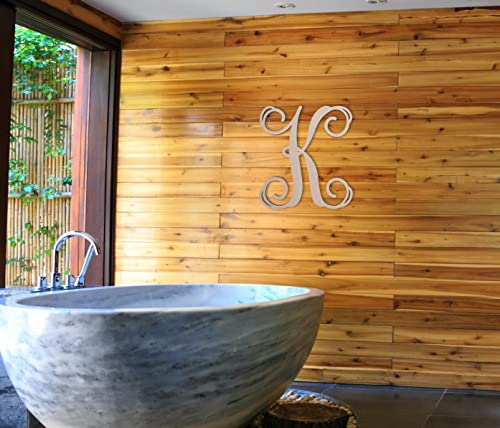 Wooden Letters by Jess and Jessica – Cursive Wood Letter for Wall Décor – Various Sizes – Premium Quality & Durable – Smooth Laser Cut – Unfinished Jess and Jessica