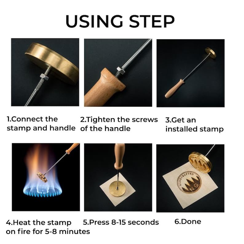 Personalized Brass Branding Iron Stamp for Food, Cakes, and Crafts TPFOON