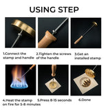 Personalized Brass Branding Iron Stamp for Food, Cakes, and Crafts TPFOON