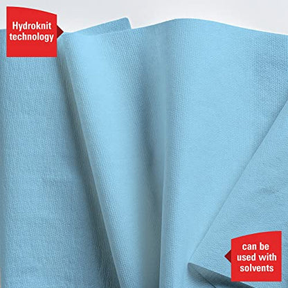 WypAll General Clean X60 Multi-Task Cleaning Cloths (34965), Jumbo Roll, Blue, 1,100 Sheets / Roll, 1 Roll / Case - WoodArtSupply