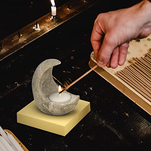 Candle Holder Silicone Resin Mold, 3D Moon Resin Mold, Moon Shape Tealight Trinket Holder Silicone Mold, Cute Cement Concrete Mold, Epoxy Resin Wehous