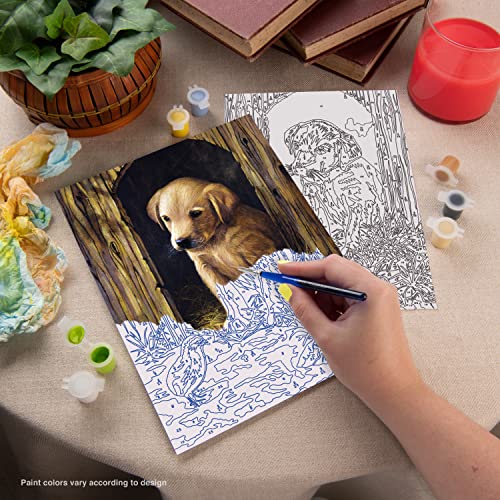 Royal & Langnickel Painting by Numbers Junior Small Art Activity Kit, Labrador Puppy Royal Brush