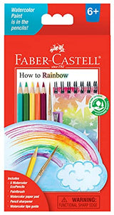 Faber-Castell How to Rainbow Watercolor Pencils Set - Kids Painting Kits, Art Kit for Kids 6-8+ Faber-Castell