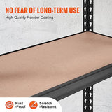 VEVOR Storage Shelving Unit, 5-Tier Adjustable, 2000 lbs Capacity, Heavy Duty Garage Shelves Metal Organizer Utility Rack, Black, 30" L x 12" W x 60" VEVOR