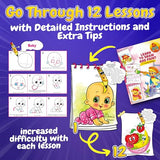 BFB Paint Set for Kids with Learn How to Draw Booklet - 32PCS Painting Supplies Kids Painting Kit, Premium Paint Kit for Children, Kids Paint Set Art BFB BEST FOR BEST