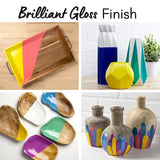 FolkArt, Radiant Red 2 fl oz Assorted 59ml Brilliant Gloss Acrylic Paint for Easy to Apply DIY Crafts, Art Supplies with A Glossy Finish, 11818 FolkArt