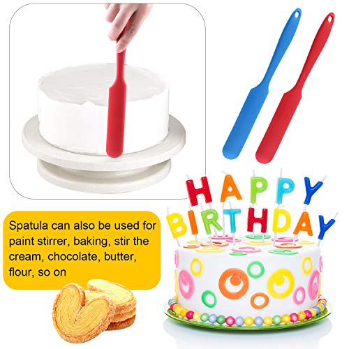 FEPITO Silicone Stir Sticks Kit Includes 9 Pcs Silicone Stir Sticks 4 Pcs Silicone Epoxy Brushes 2 Pcs Silicone Spatula for Mixing Resin, Paint, FEPITO