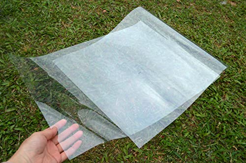 BANLTRE 18"x48" 5 Pieces Clear Blank Stencil Acetate Mylar for Cricut,Silhouette Vinyl Cutting – Craft Material Making Sheets BANLTRE