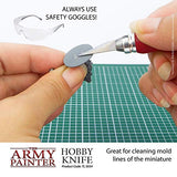 The Army Painter Hobby Knife - Stainless Steel Craft Knife with Soft Grip and 5 Extra Precision Blades - Craft Knife Set, Art Knife & Mouldline The Army Painter