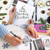 PANDAFLY Calligraphy Pens, 10 Size Calligraphy Pens for Writing, Hand Lettering, Art Drawing, Sketching, Scrapbooking, Journaling, Calligraphy Brush PANDAFLY