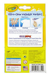 Crayola Ultra-Clean Washable Markers, Fine Line Multicolor, 10 Count Crayola