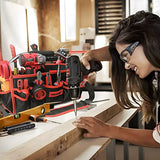 TOOLEAGUE 19 Inches Heavy Duty Tool Bag 25 Pockets, 1680D Fabric Tool Bags with Strong Molded Base, Multi-pocket Tool Organizer with Adjustable TOOLEAGUE