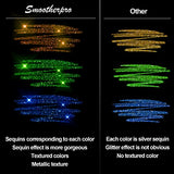 SMOOTHERPRO Glitter Gel Pens 1.0mm Metallic Vibrant Sparkle Colorful Pen 18 Colors for Coloring Calligraphy Cards Journal Drawing (SC623-18) SMOOTHERPRO