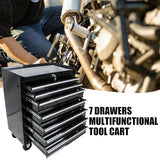 7 Drawer Rolling Tool Chest,Tool Cabinet on Wheels with Locking System,Rolling Tool Box Organizer Tool Case,Multifunctional Tool Cart Mechanic Tool Fulvari