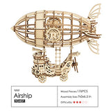 Rolife 3D Wooden Puzzle Airship for Kids, Wooden Airship Model for Adults Model Building Kit, Educational Brain Teaser for Adults to Build, for Kids Rolife