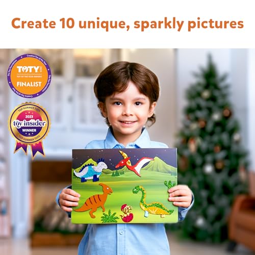 Skillmatics Art & Craft Activity - Foil Fun Dinosaurs, No Mess Art for Kids, Craft Kits & Supplies, DIY Creative Activity, Gifts for Boys & Girls - WoodArtSupply