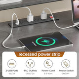 SEDETA L Shaped Office Desk, 66" Home Office Desk with File Drawer & Power Outlet, Gaming Desk with Led Lights, Corner Computer Desk with Monitor SEDETA