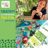 CRAFTILOO 8 Pre-Cut Dogs Stuffed Animal Fun Kids Sewing Kit for Kids Ages 8-12 Children Beginners Sewing kit Kid Puppy Crafts Felt Pillow Plush Craft CRAFTILOO