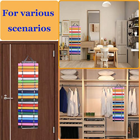 Amremsu 48 Compartments Vinyl Roll Storage, Vinyl Roll Holder Vinyl Organizer, Vinyl Storage Rack Wall Mount/Over The Door for Craft Room Organizers Amremsu