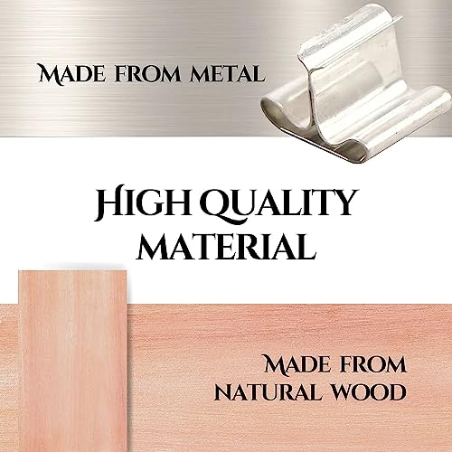 200PCS Wicks Wooden Set for Candles – 100 Wooden Wicks and 100 Candle Wick Clips for Candle Making Supplies Wood Candle Wicks for Soy Wax Wood Wicks YARRD