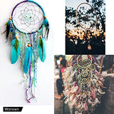 Worown 6 Pack 12 Inch Wooden Bamboo Floral Hoops Wreath Rings for DIY Wedding Wreath Decor, Dream Catcher and Macrame Wall Hanging Crafts Worown