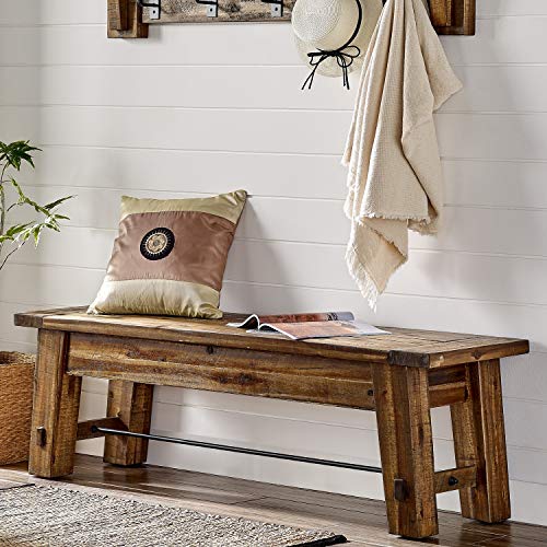 Alaterre Furniture Durango 60" L Wood Entryway/Dining Bench