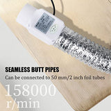 2 Inch Antidious Fume Extractor with Speed Controller & 20 Feet of Ducting 18W Inline Exhaust Fan Smoke Soldering DIY Fan for Soldering Work Laser Generic